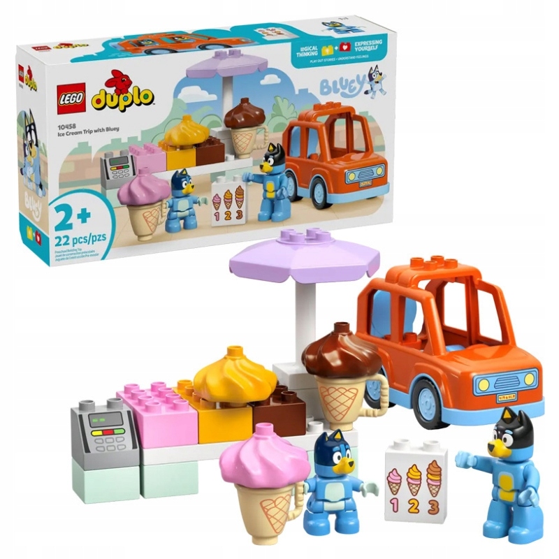 Lego Duplo Výprava Za Zmrzlinou S Bluey Sada Kostek Stavebnice 22 Dílků 2+