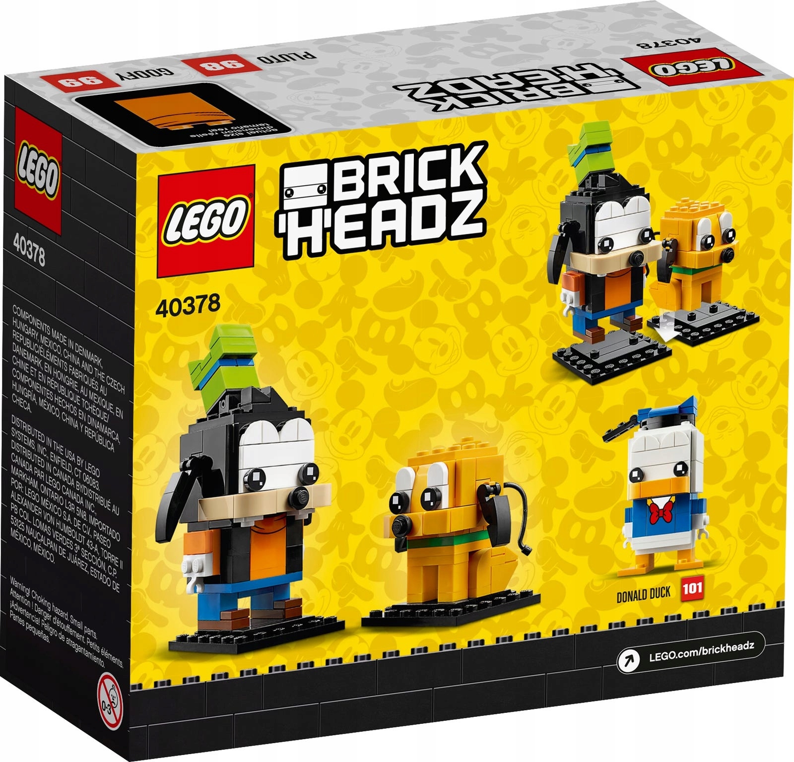 LEGO BrickHeadz 40378 Goofy i Pluto Wiek dziecka 10 lat +