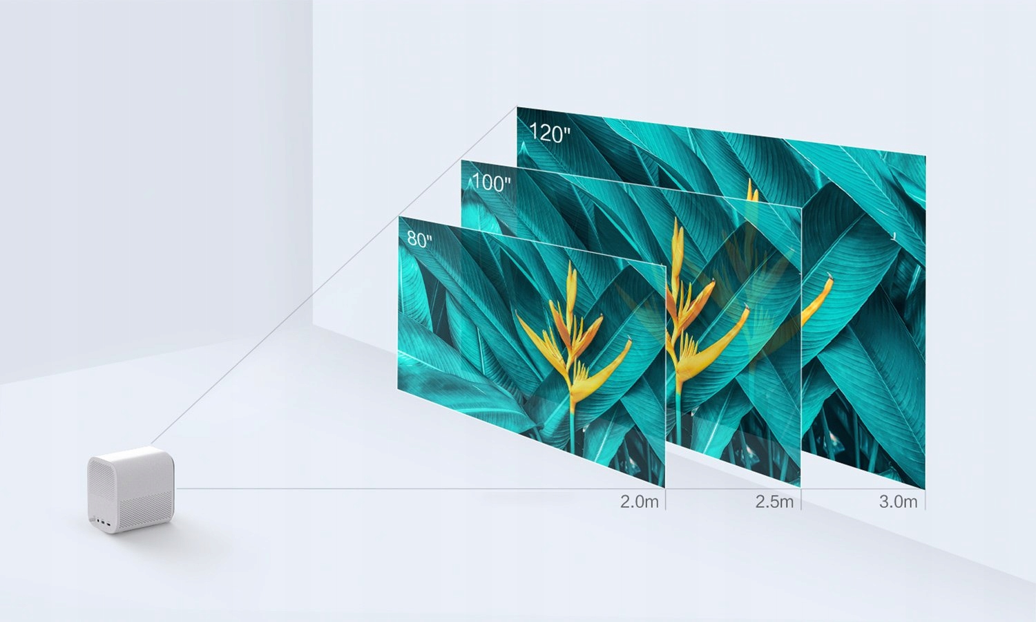 Projektor Xiaomi Mi Smart Compact Laser TV LED Full HD + HDR10 200 cali Żywotność lampy w trybie normalnym 30000 h