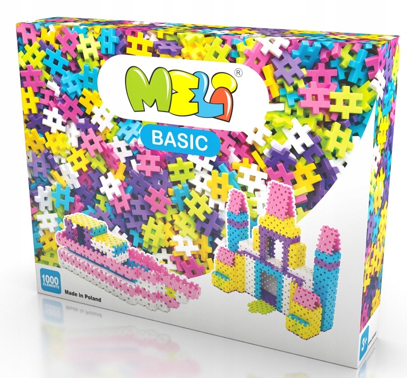 

Klocki Konstrukcyjne Meli Basic Pink 1000 Worek