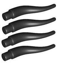 

Lego Kolec/Róg/Kieł Czarny (13564/6312496) x4