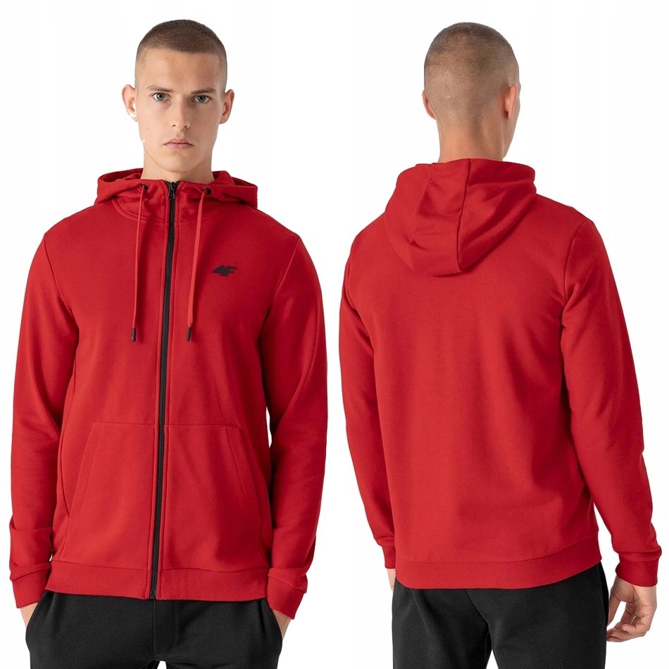 

4F Bluza Męska Rozpinana Z Kapturem Bawełniana r.L