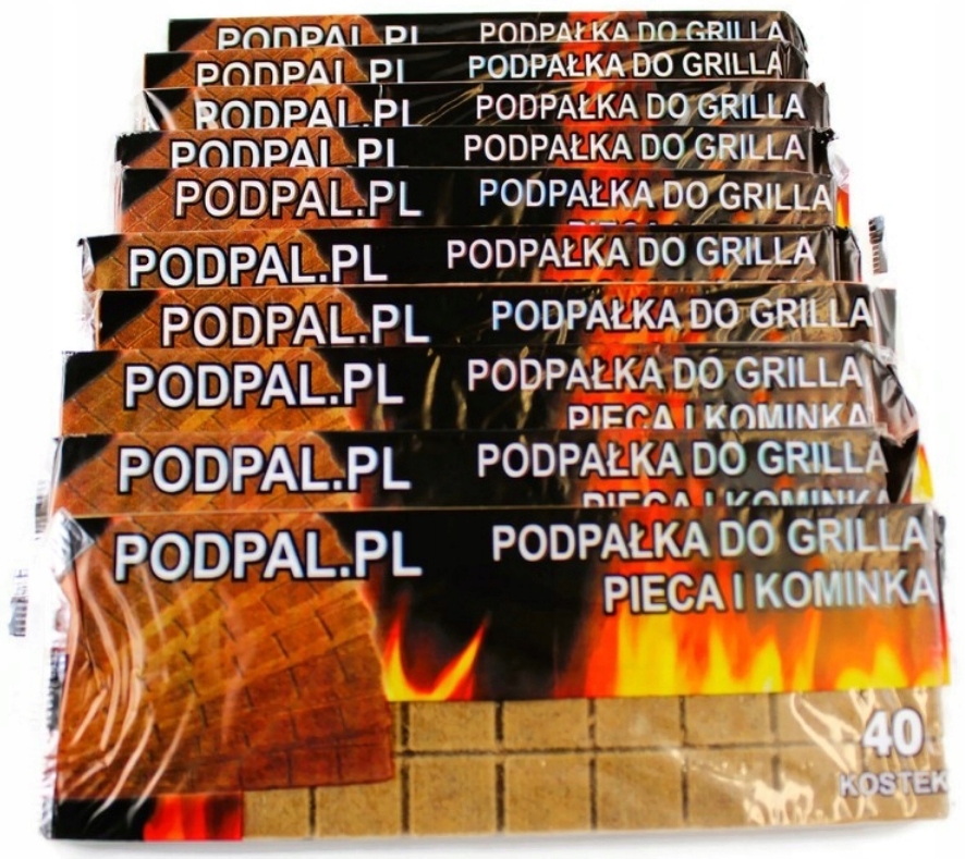 

10X Podpałka Rozpałka Do Kominka Pieca Grilla Eko