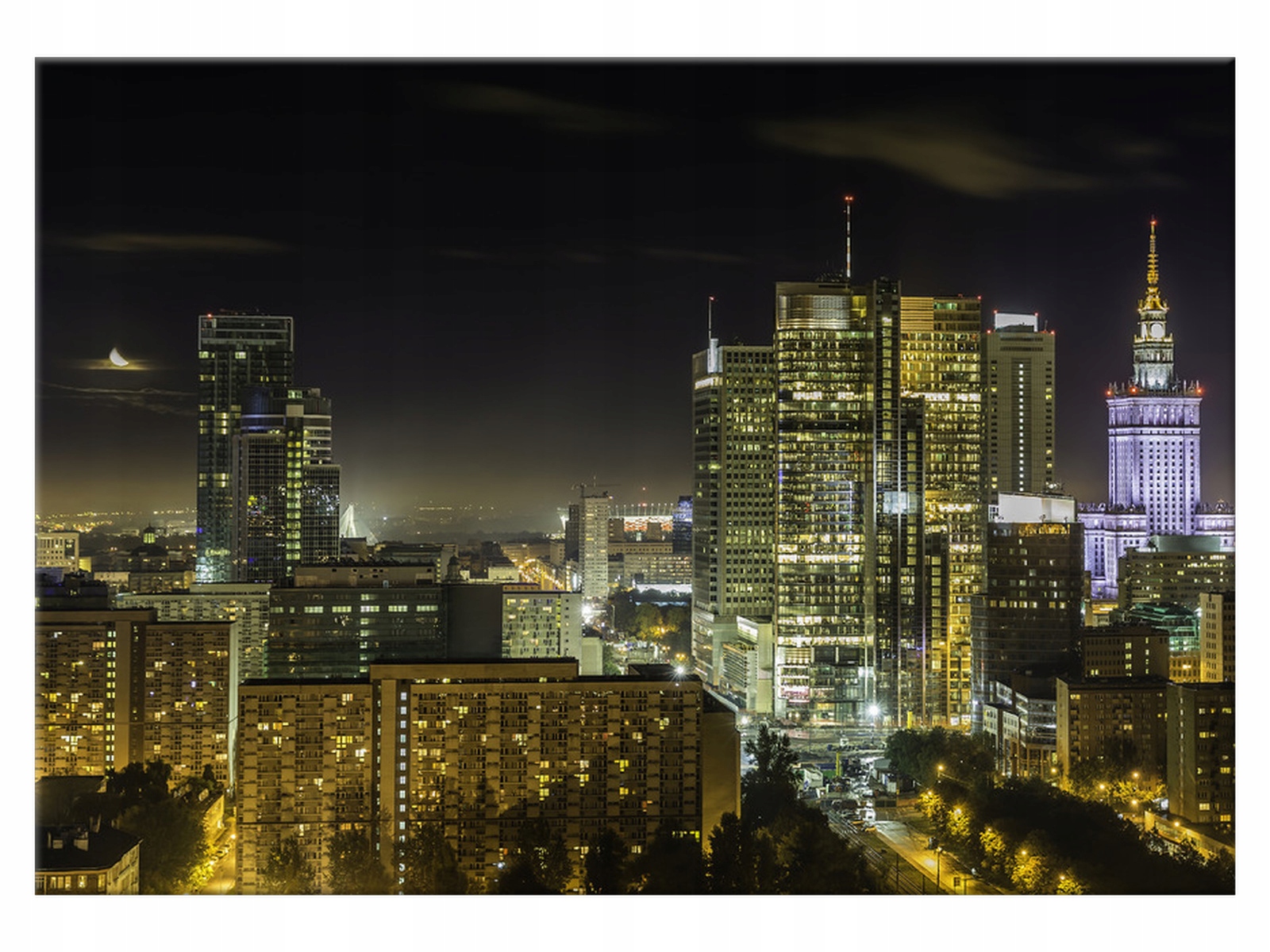 

Obraz Warszawskie śródmieście nocą 100x70 1297B_1Z