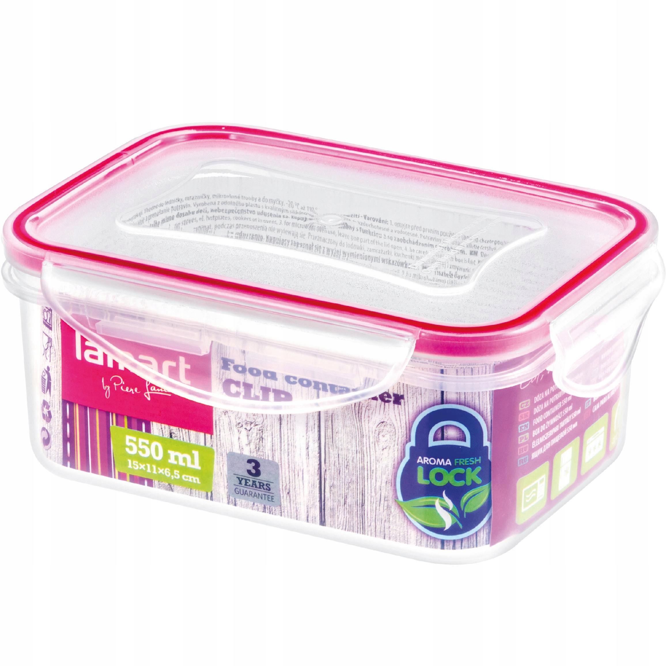 Box Pojemnik z Pokrywką Clip Lamart LT6007 550ml Marka Lamart