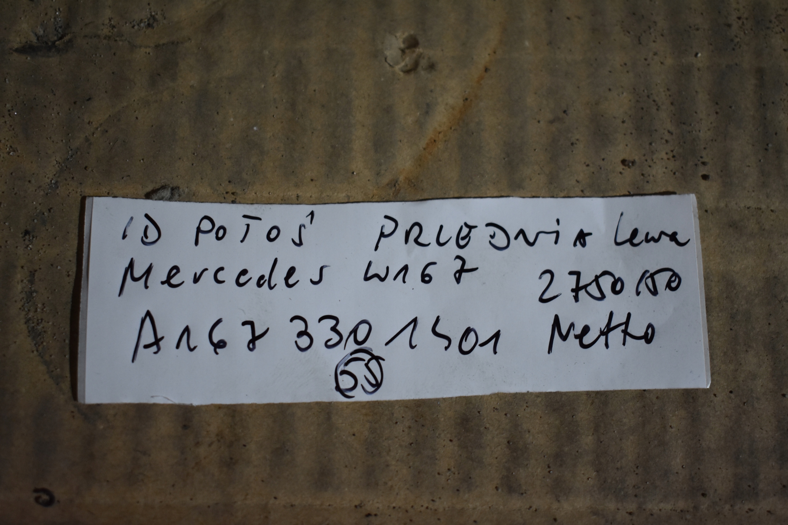 perfect condition semi-axis front front left MERCEDES W167 1 9