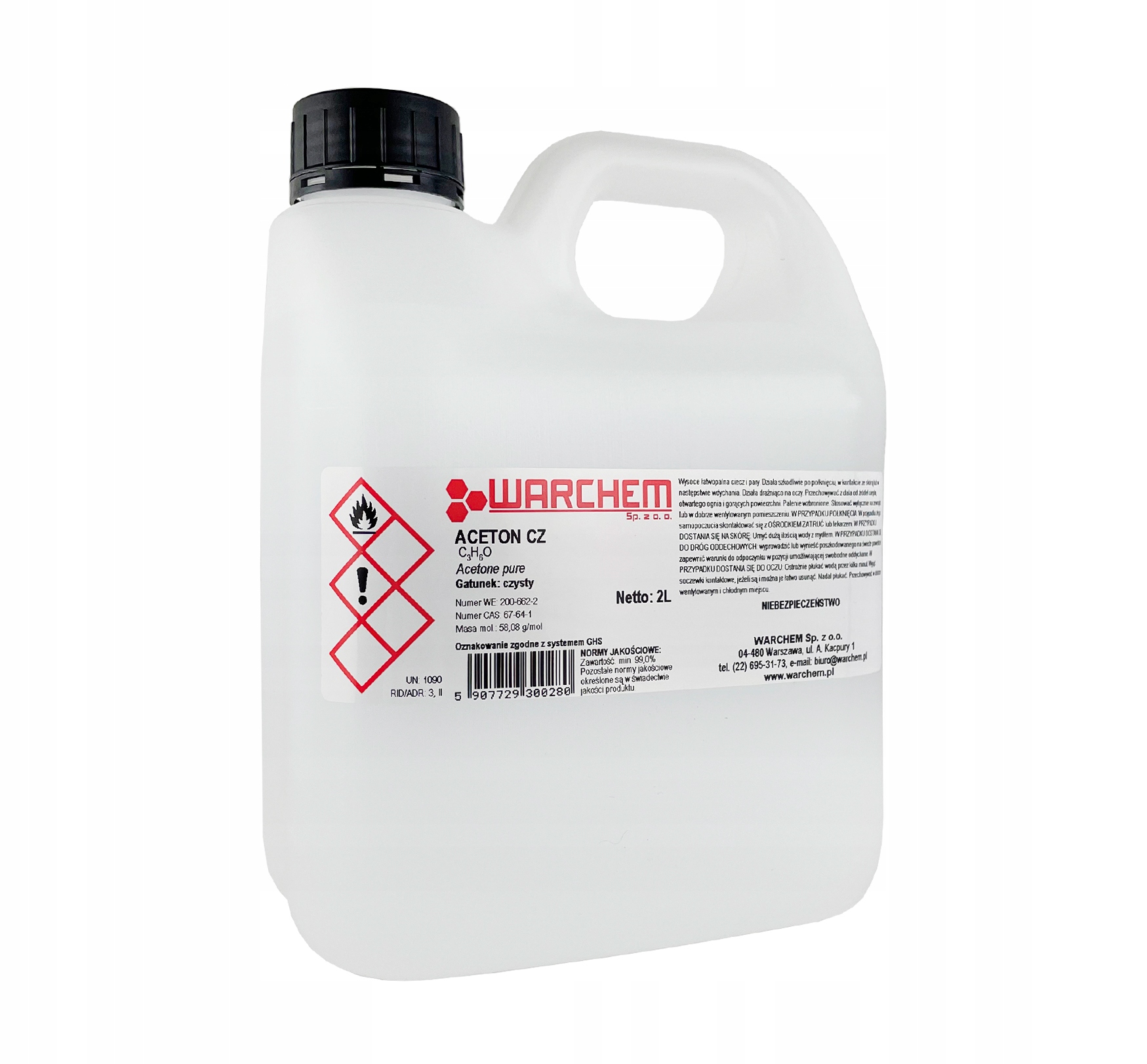 

Aceton czysty 2L Warchem