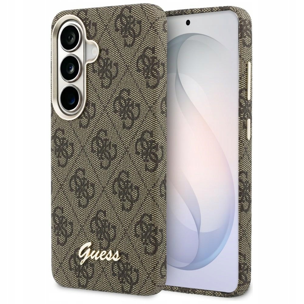 Pouzdro Guess 4G Script MagSafe pro SamsungGalaxy S26, hnědé