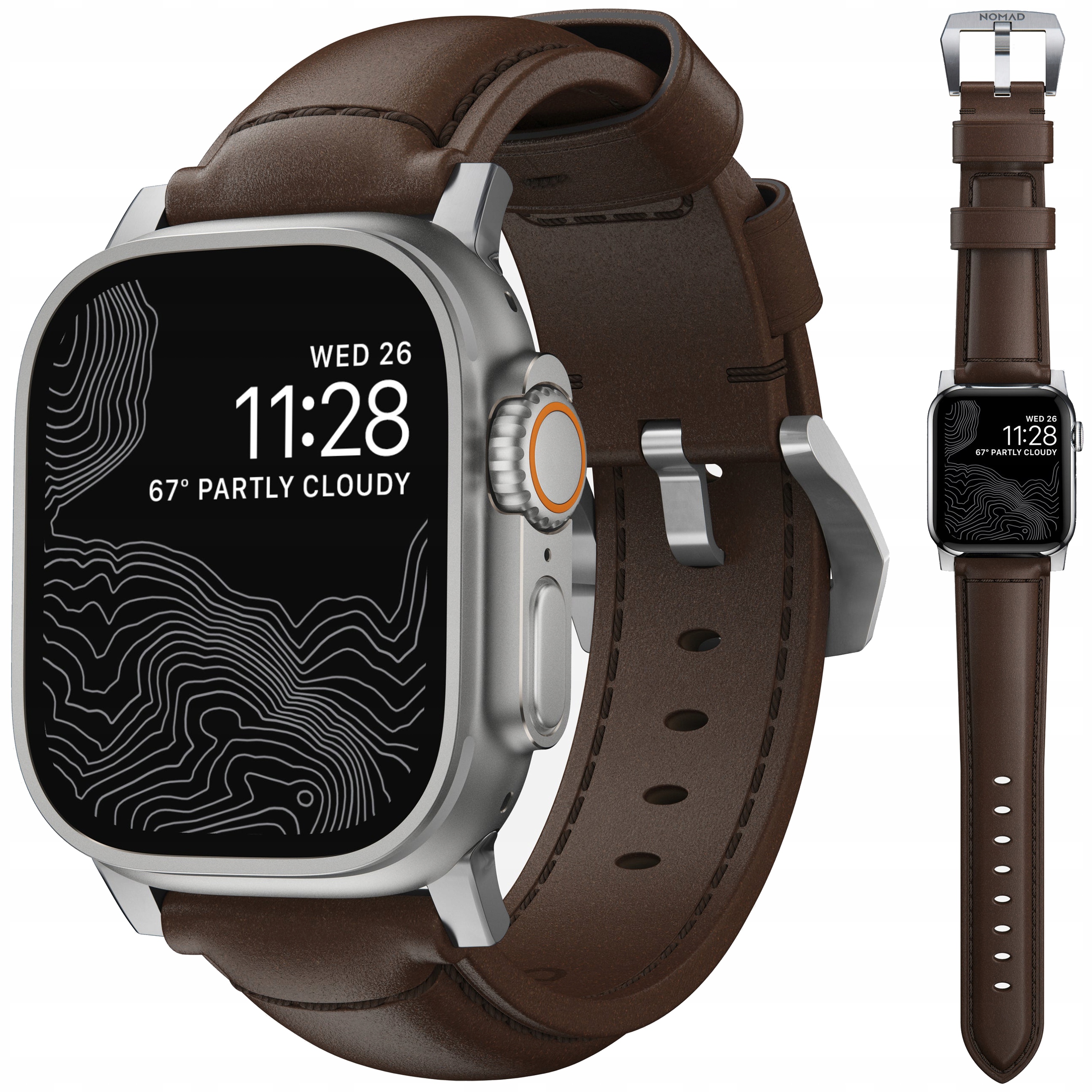 Nomad Traditional Band Kožený Řemínek pro Apple Watch 49 46 45 44 mm