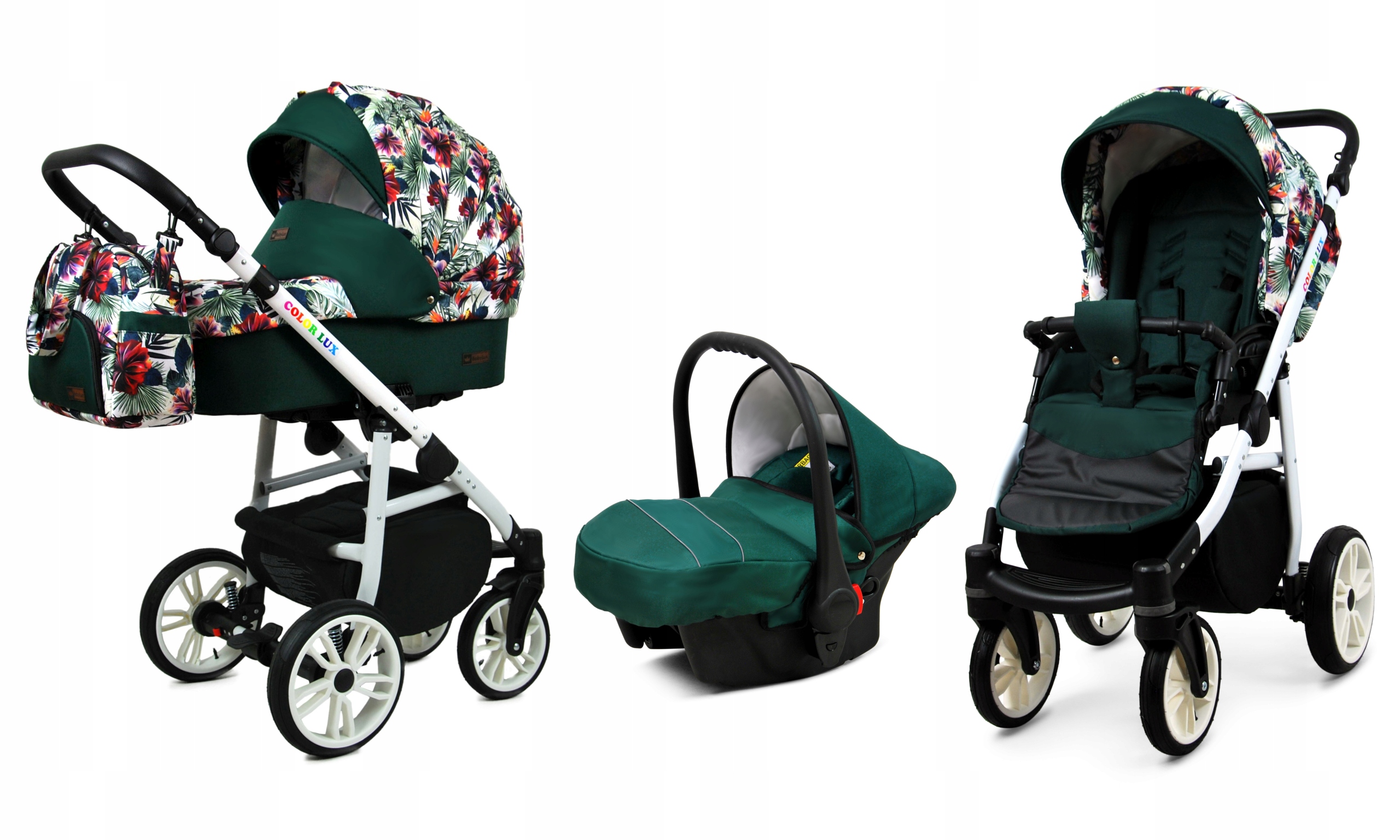 

Wózek 3w1 dziecięcy spacerówka BabyLux Colorlux