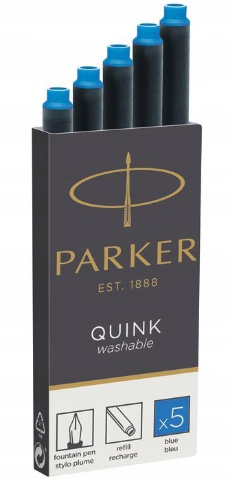 

Parker Naboje do pióra 5 szt. niebieski zmywalny