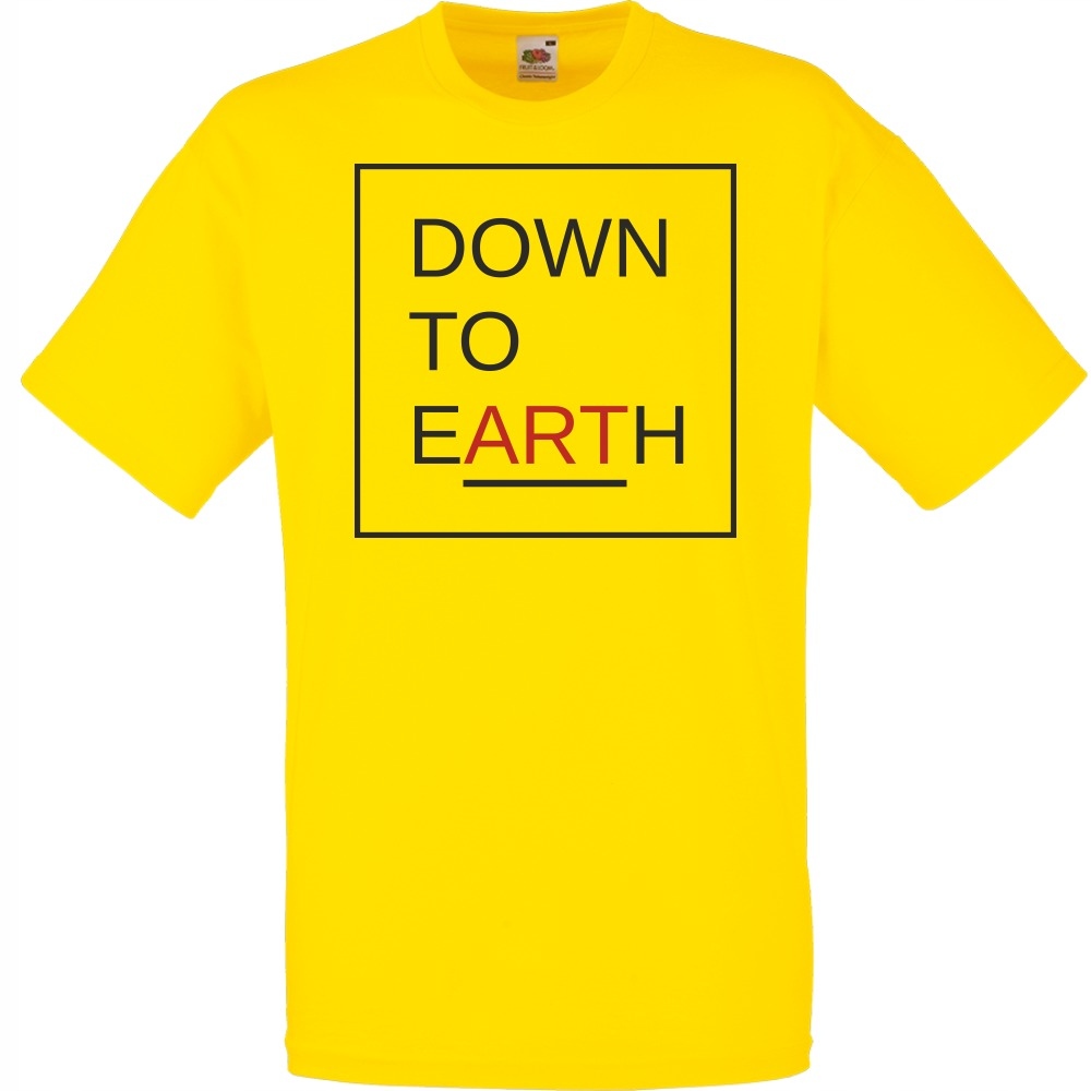 

Koszulka down to earth art sztuka XXL żółta jaskra