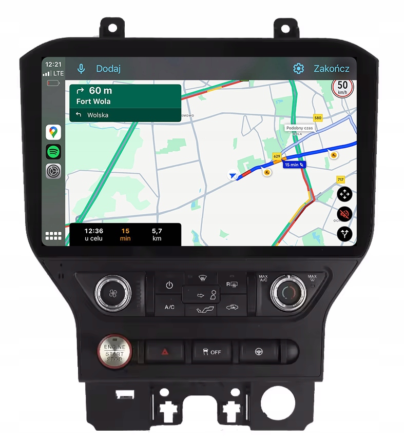 Ford Mustang Rádio Navigace Android Auto Apple Carplay Mapy Aplikace