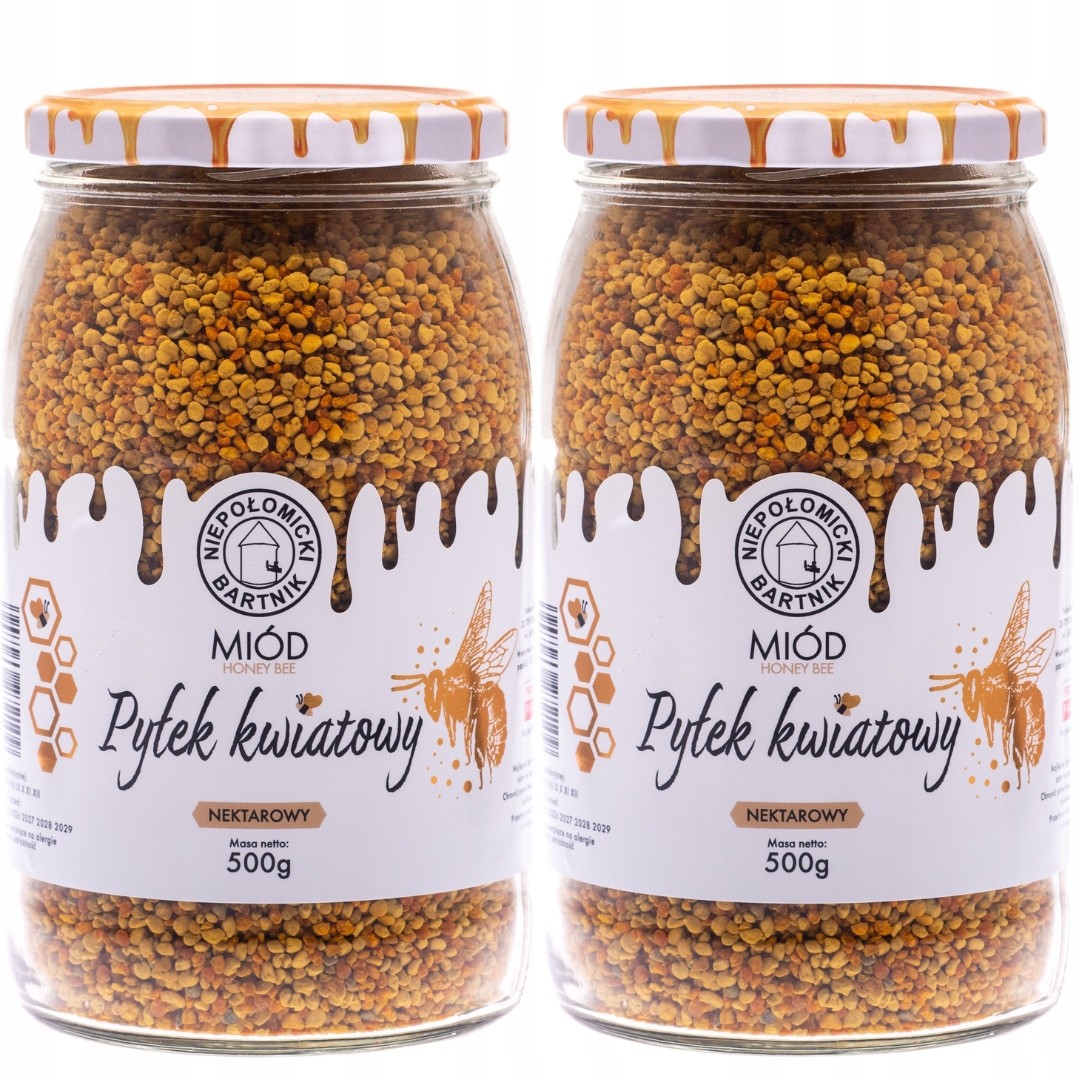 Levně Včelí Pyl Květinový 2x500g Odolnost Čerstvý 2025 Polský Z Pasieky 1kg