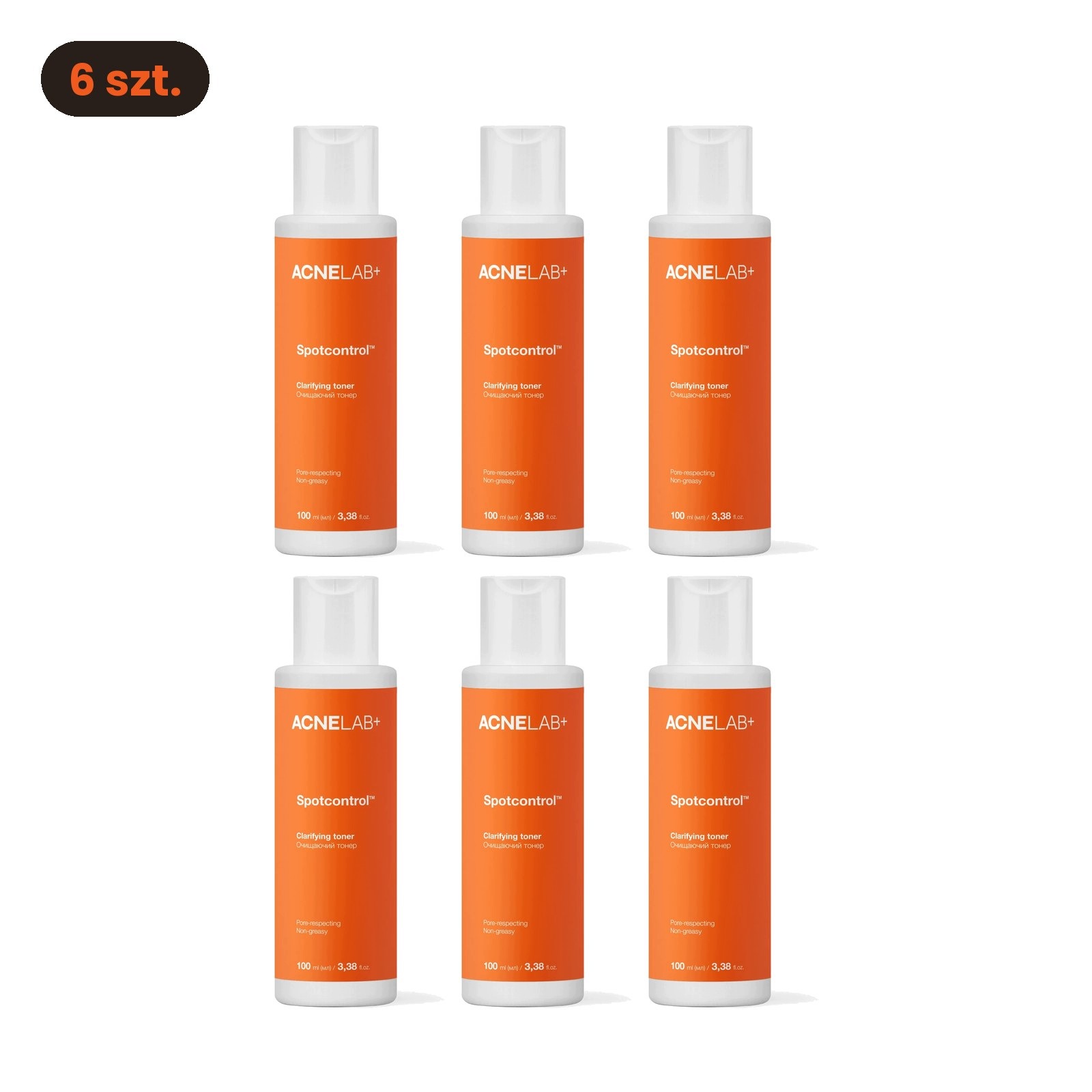 Pleťové tonikum Acnelab+ Spotcontrol s kyselinou salicylovou 2% 6 x 100 ml