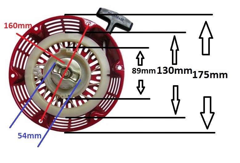 Starter Szarpak Agregat Prądotwórczy Rozruch Kod producenta 0683489249216