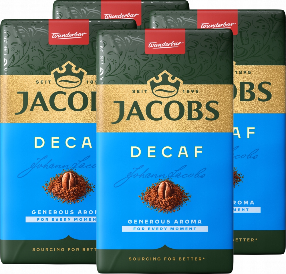 Jacobs Decaf Kawa mielona bezkofeinowa 250 g x4
