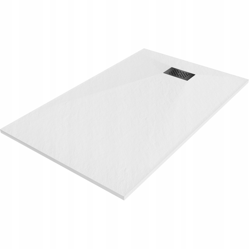 Mexen Hugo obdélníková sprchová vanička Smc 140 x 80 cm, bílá, kryt černý