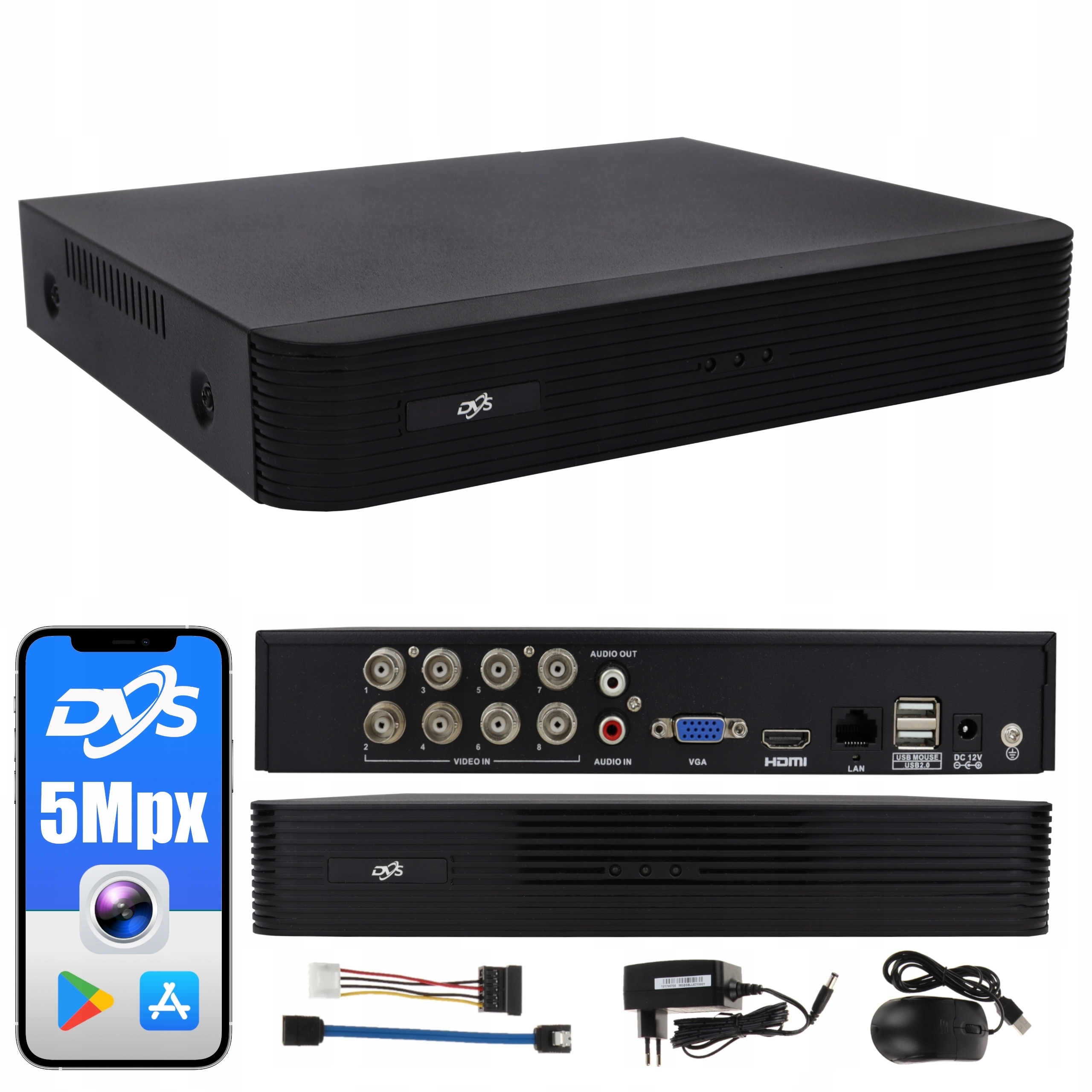 Analogový monitorovací záznamník 5MPx 8 Kanálů