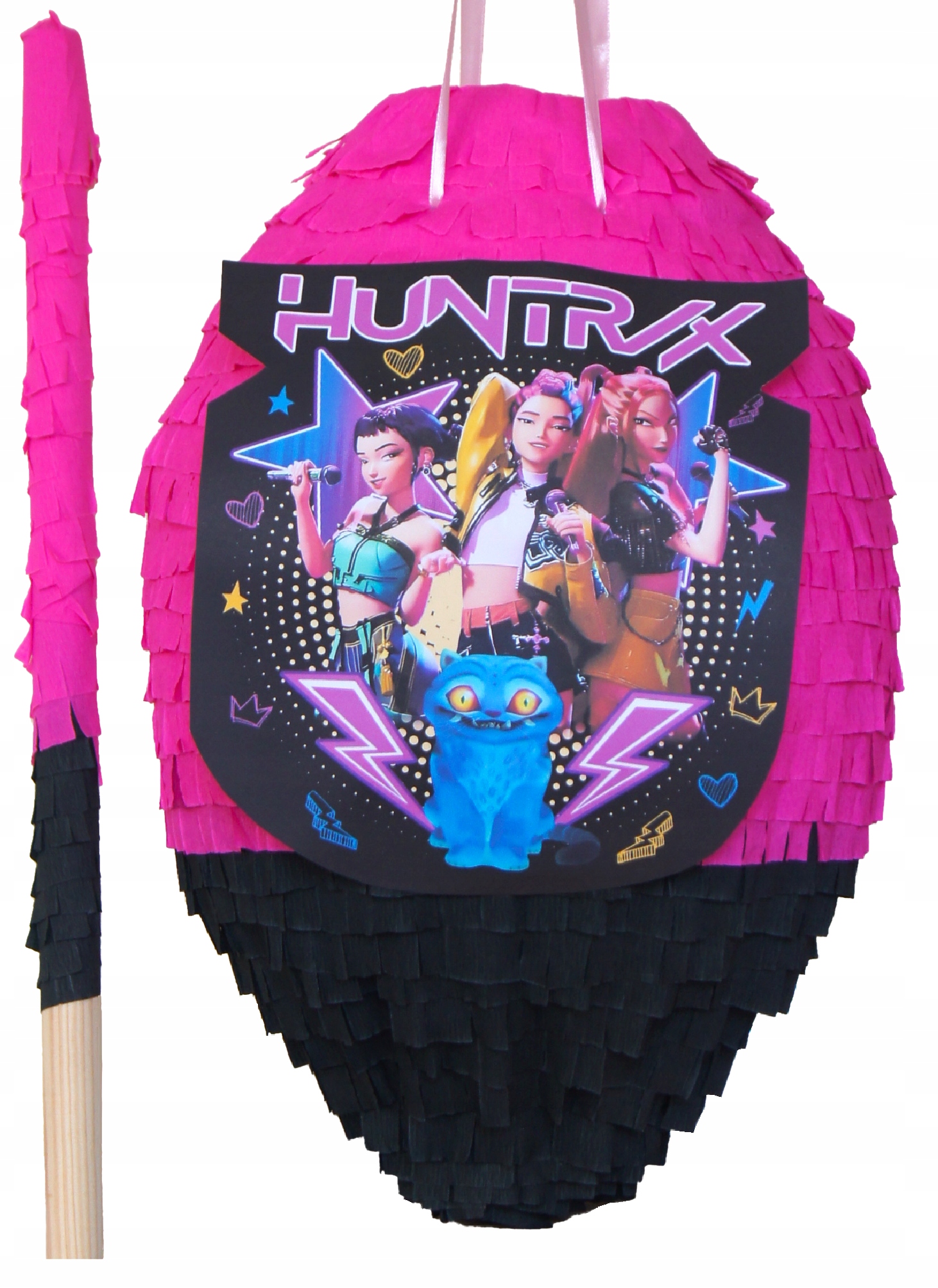 PINIATA KPop DEMON HUNTERS HUNTRIX RUMI ZOEY PARTY на день рождения XL + STICK