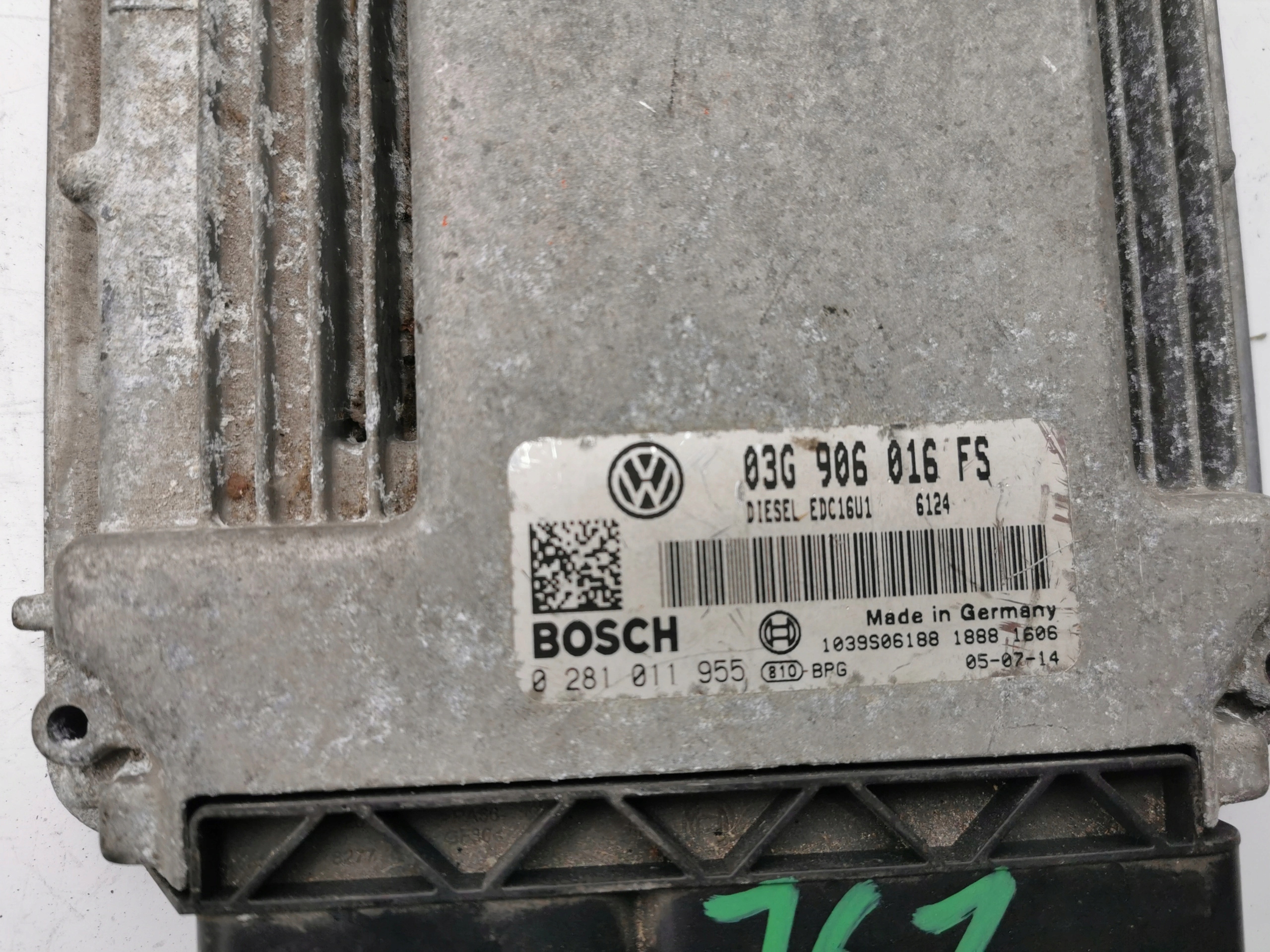 VW GOLF 1.9TDI 0281011955 03G906016FS computer ECU