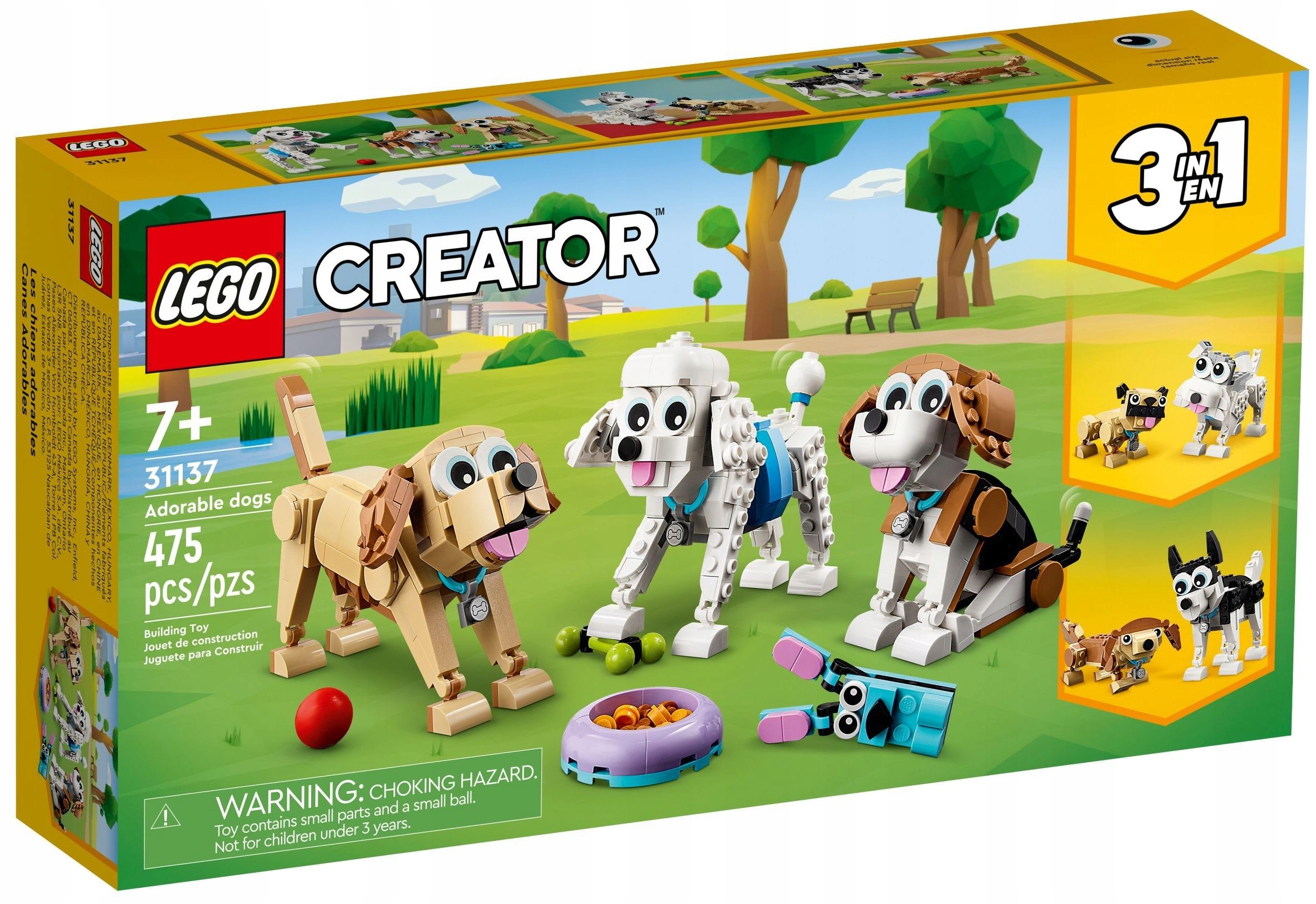 Lego Creator 31137 Urocze psiaki 3 w 1