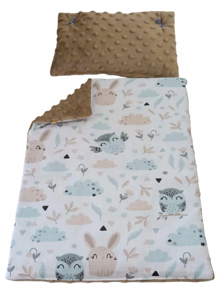 POŚCIEL DLA LALEK KOMPLET DO WÓZKA ŁÓŻECZKA