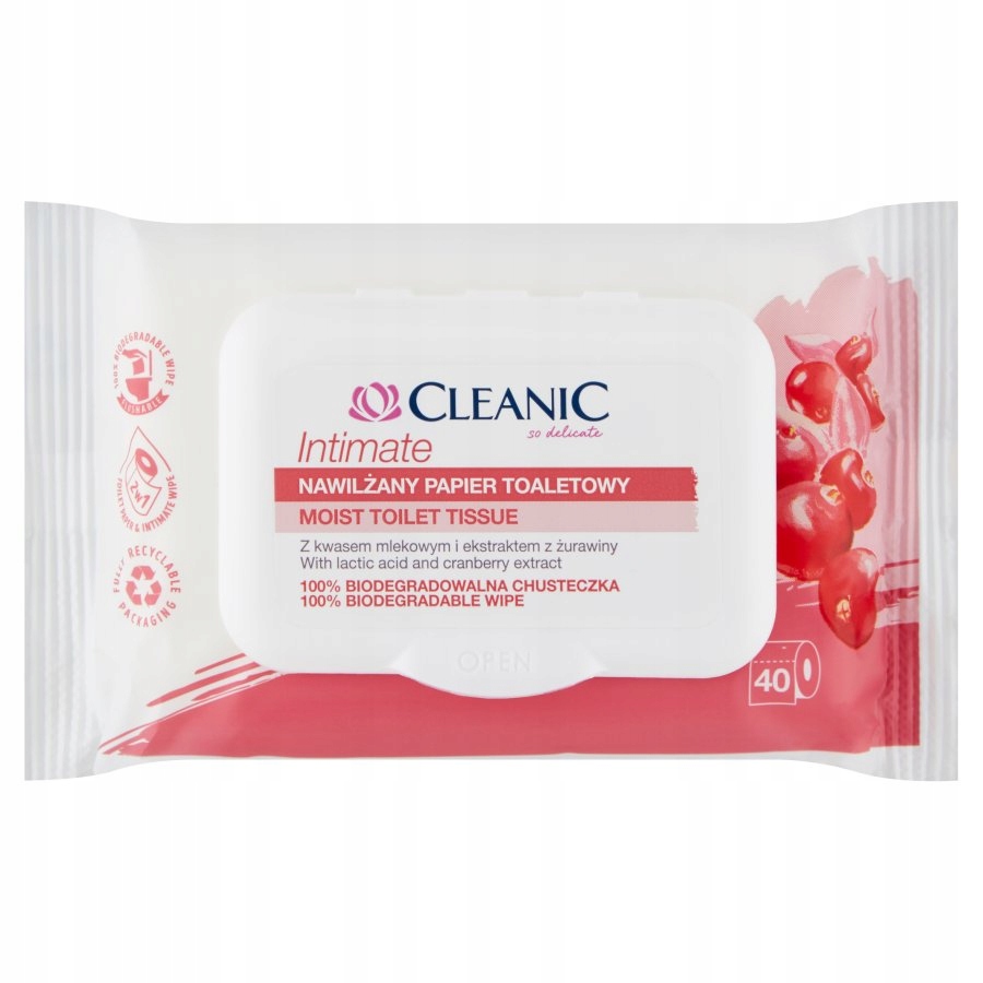 

Cleanic Intimate Nawilżany papier toaletowy
