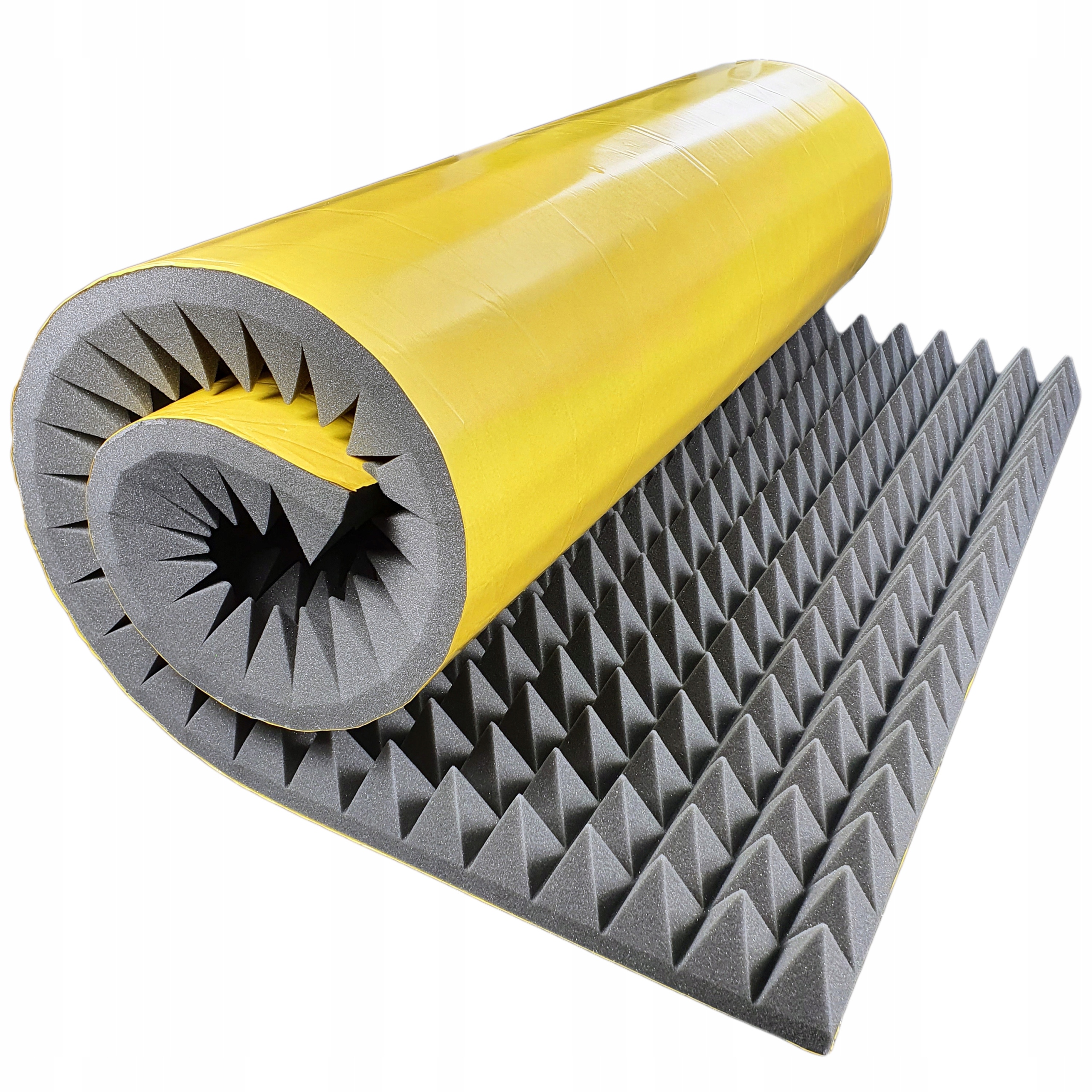 Akustická pěna Piramidka 8 cm samolepicí Tlumící podložka 100 x 200 cm