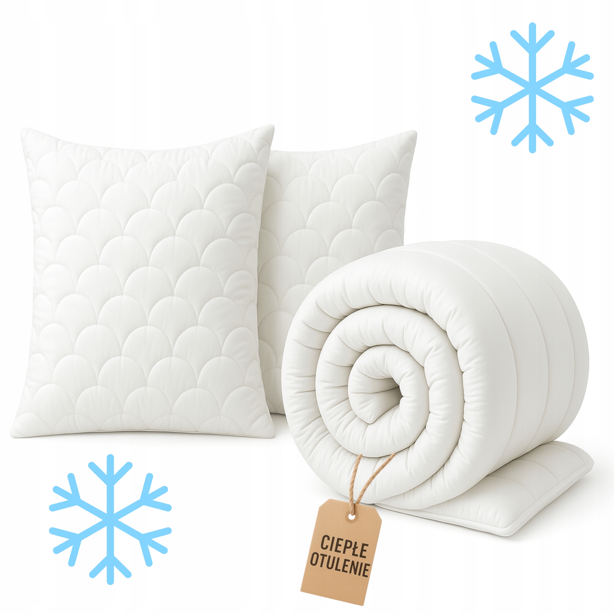 Zimní komplet Teplé ZAHALENÍ|Teplá přikrývka 220x200 +2x polštář 70x80