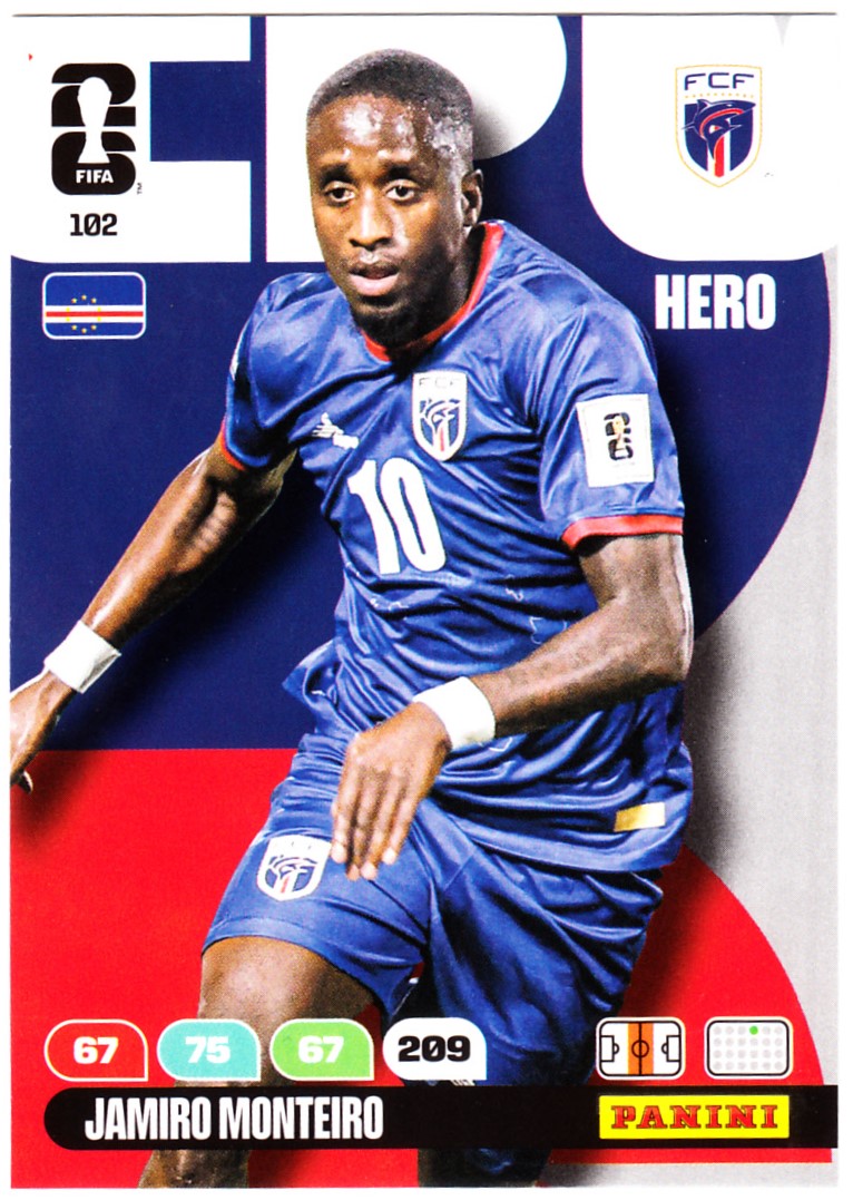 Karta Kolekcjonerska Panini Fifa World Cup 2026 Core Jamiro Monteiro 102