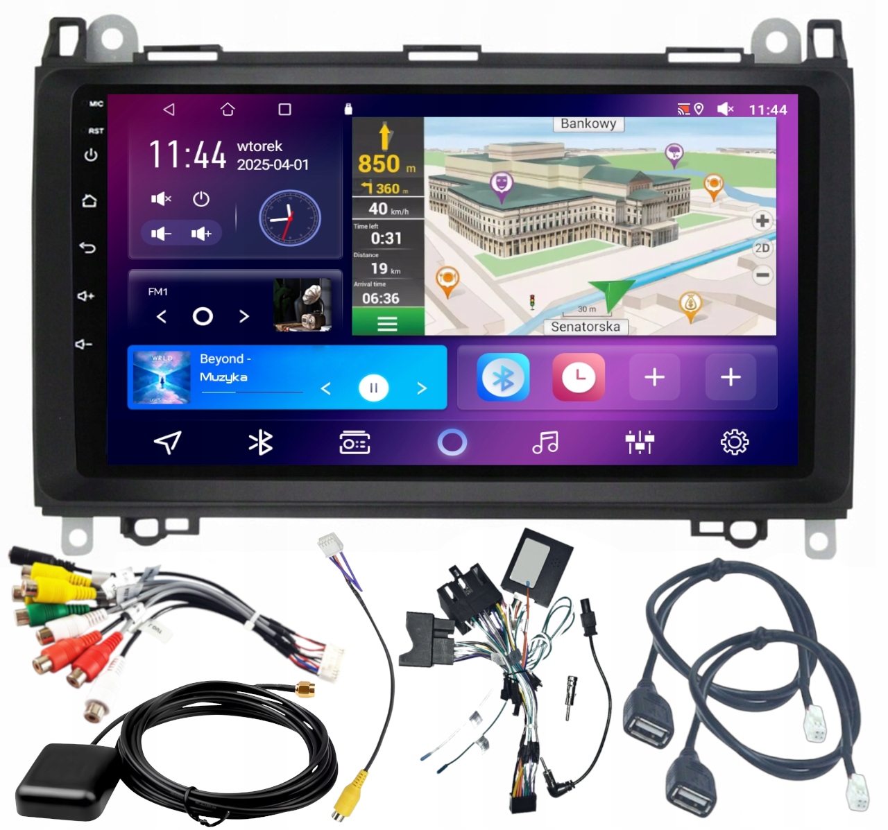 Autorádio Mercedes Sprinter W906 W639 2006-2019 Android 4/64GB