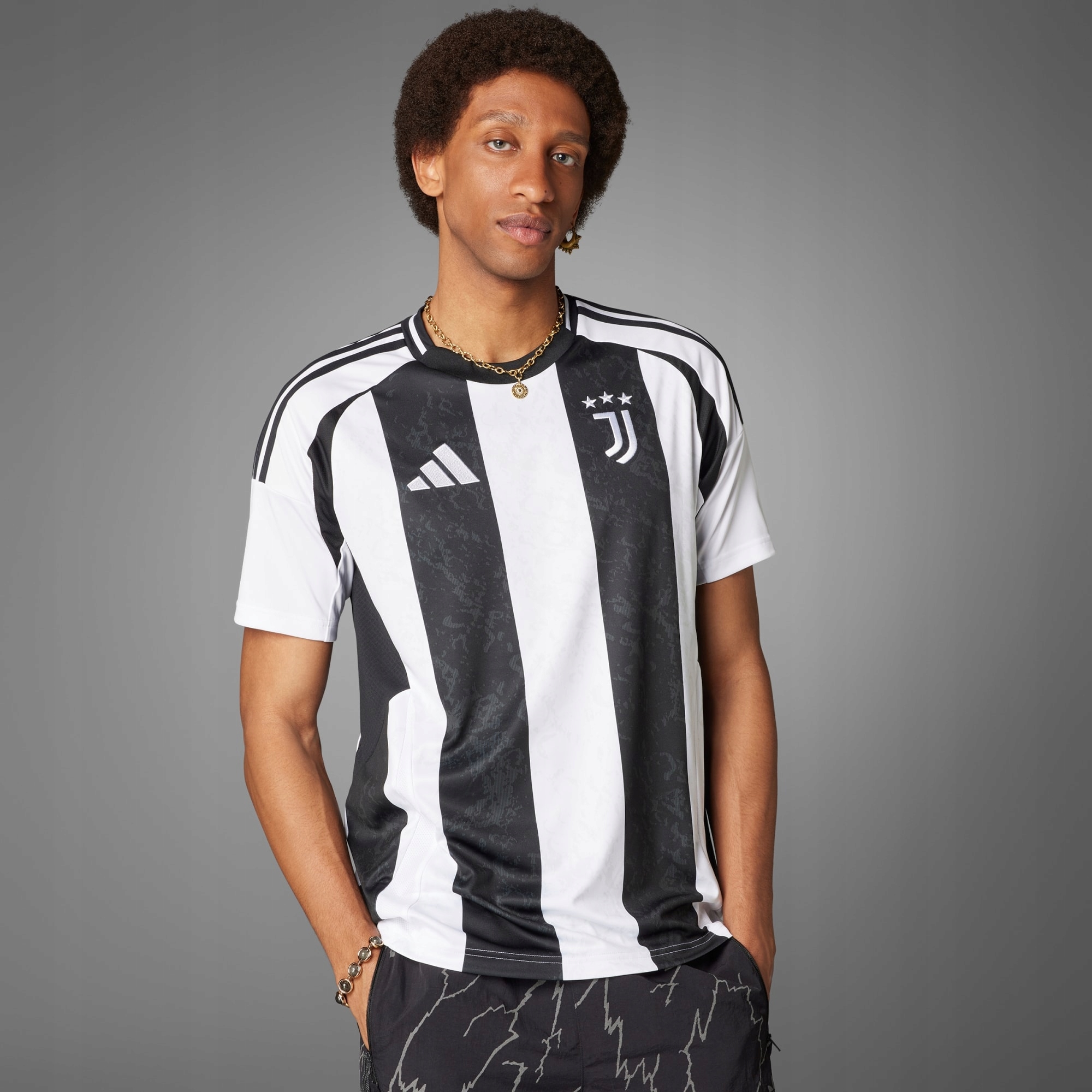 Koszulka Juventus Turyn 24/25 Home/Domowa adidas biała czarna IS8002 r. M
