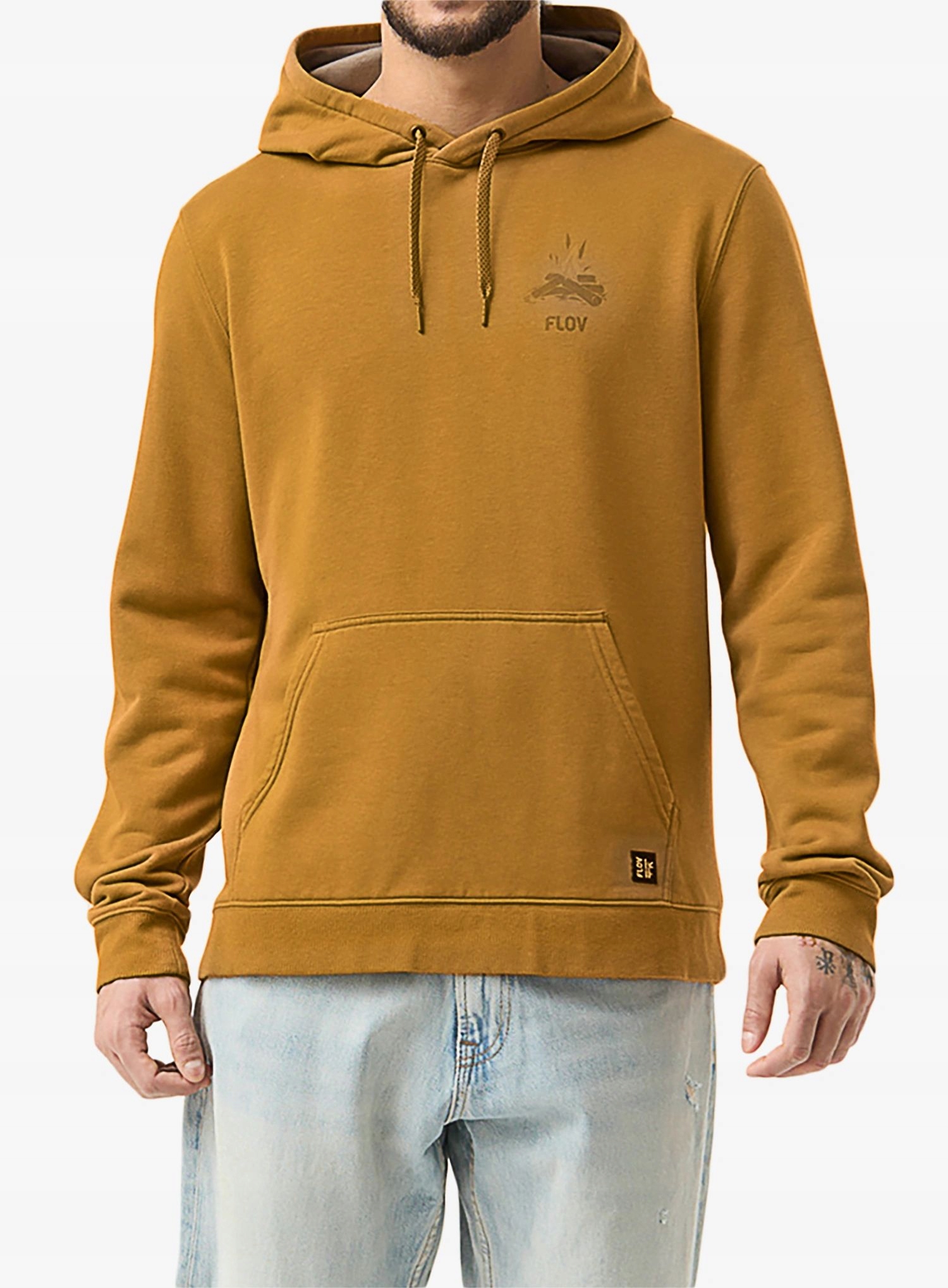 Bluza z kapturem Flov Aptos Hoodie light brown L