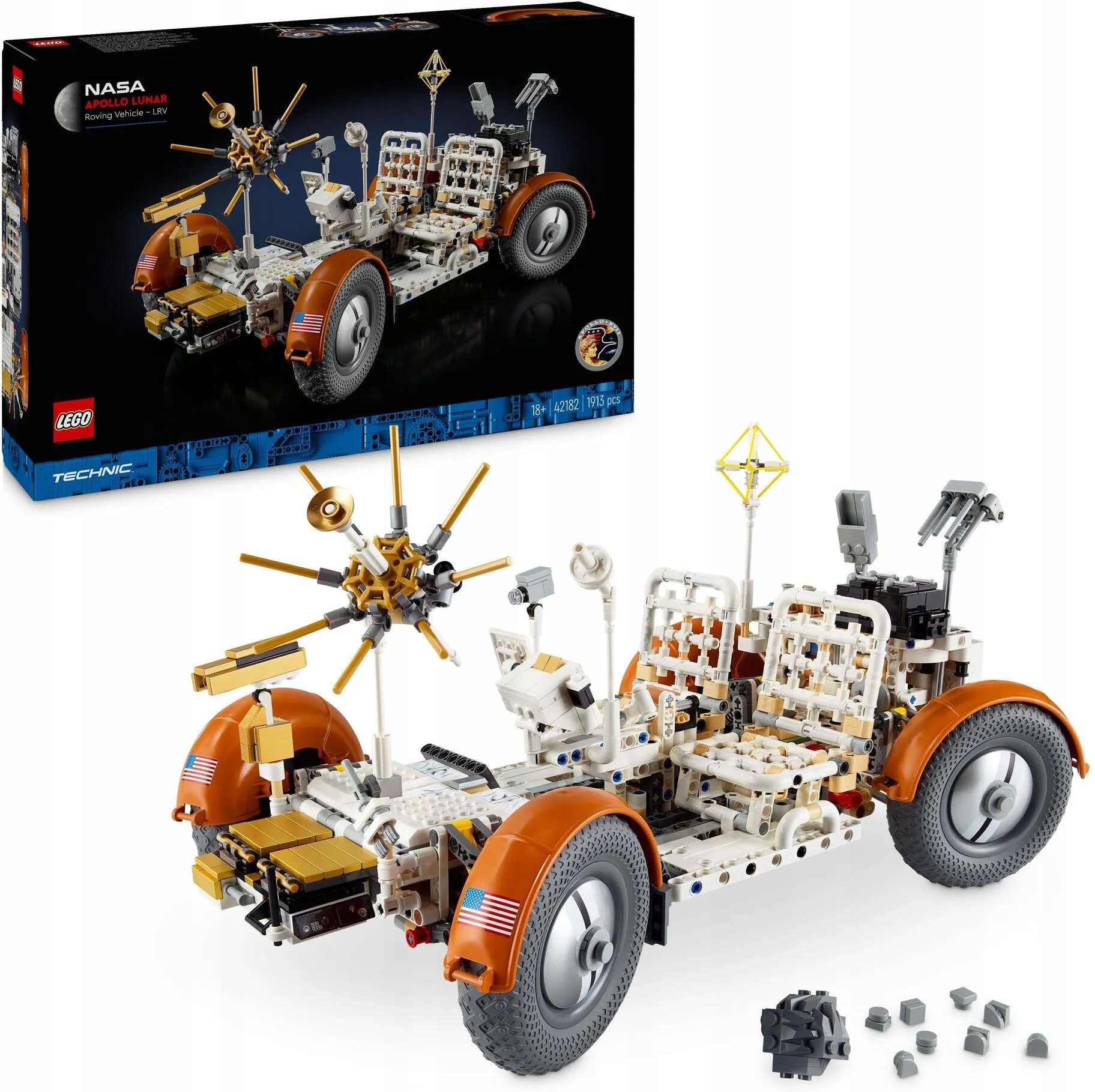 stavebnice Lego Technic 42182 Nasa Apollo – vozidlo Lrv Vesmír Apollo 17