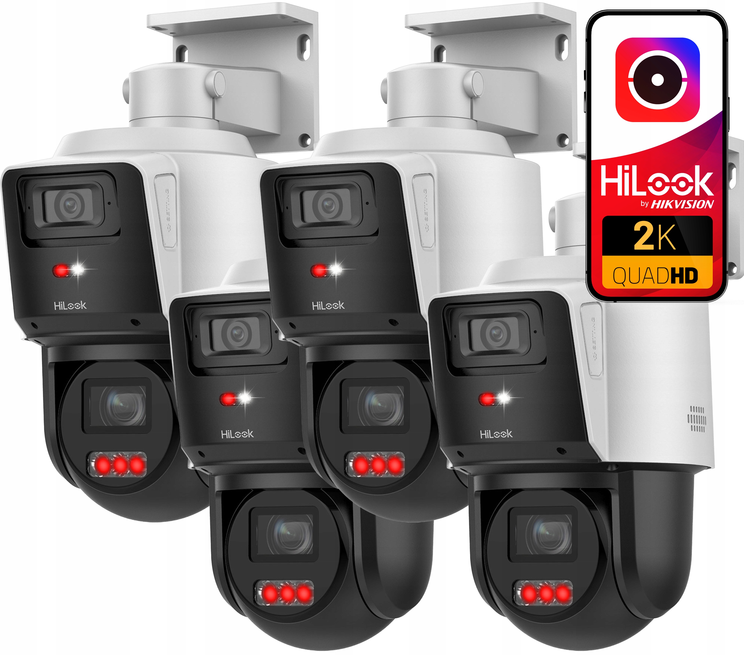 Ip kamera Ptz otočná x4 TandemVu 8Mpx (4MP+4MP) Darkfighter PTZ-D4 Pro