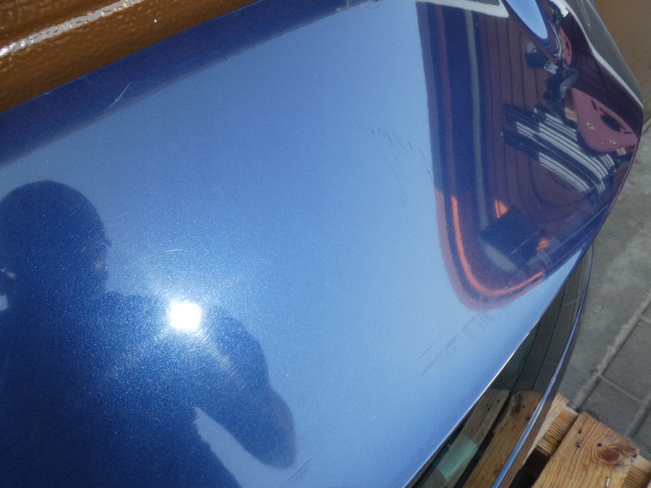 trunk door boot complete VW SCIROCCO blue