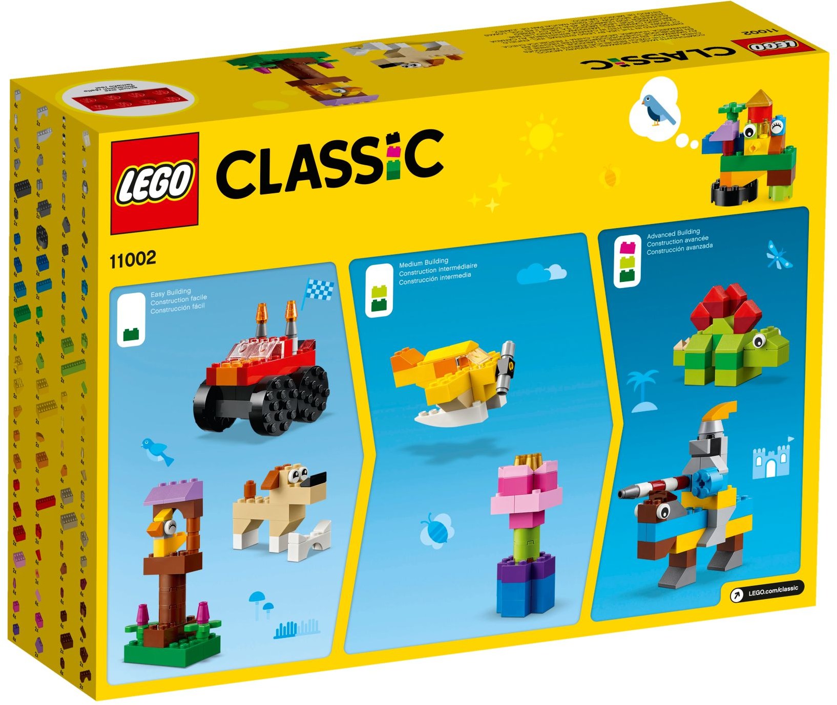 LEGO CLASSIC 11002 PODSTAWOWE KLOCKI zestaw pudełk Wiek dziecka 4 lata +