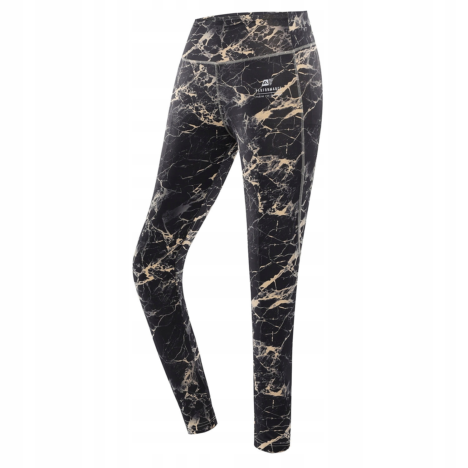 Alpine Pro Damskie sportowe legginsy Marda k.czarny wzór r.S