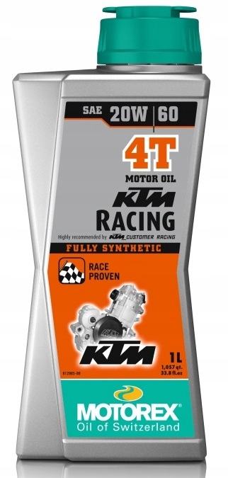 

Olej syntetyczny Motorex Ktm Racing 4T 20W60 1l