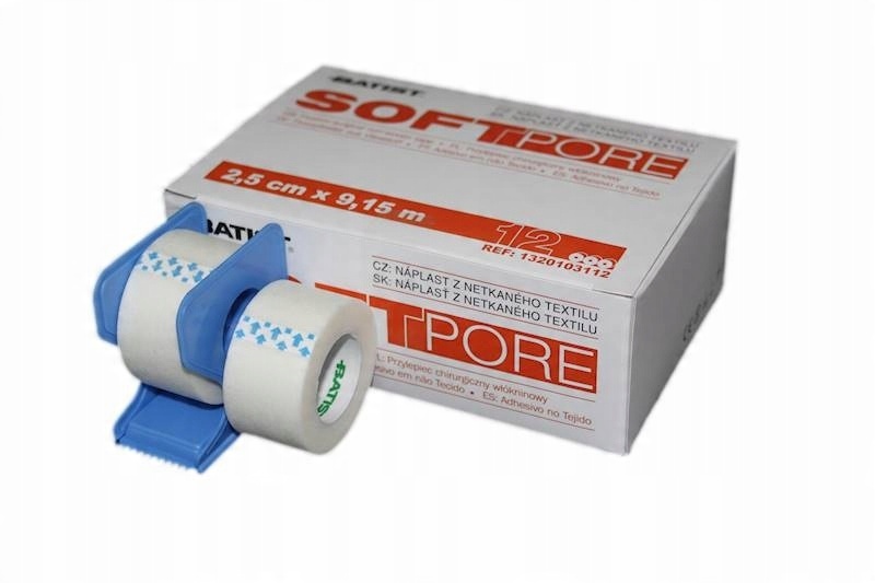 

Przylepiec włókninowy na rolce Softpore 2,5cmx9,1m