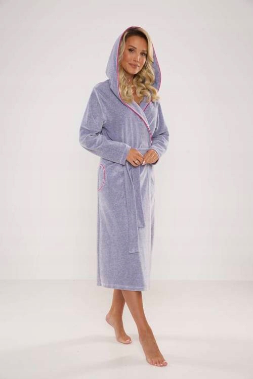 Dámský župan De Lafense 664 Lydie melír světlý, elegantní