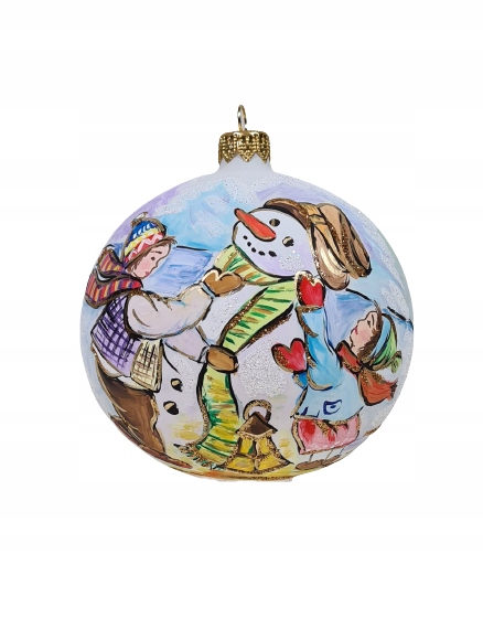 

Bombka, Bombki szklane ręcznie malowane 10 cm.