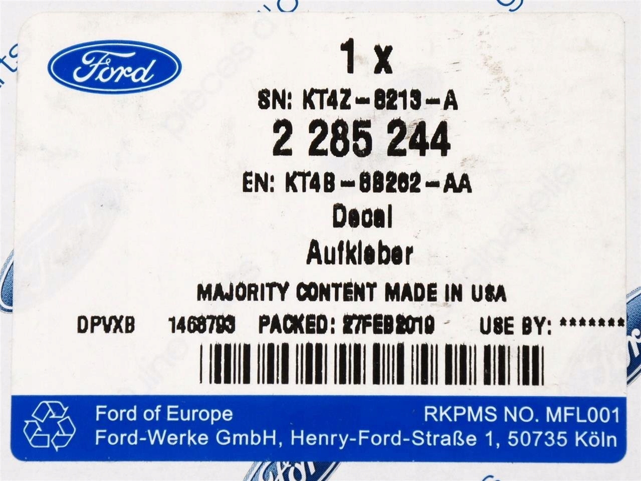 EMBLEMAT ZNACZEK LOGO PRZÓD EDGE 2018- ST/ST LINE Numer katalogowy części 2285244