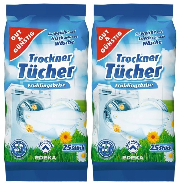

G&g Chusteczki Zapachowe do Suszenia 2x25szt