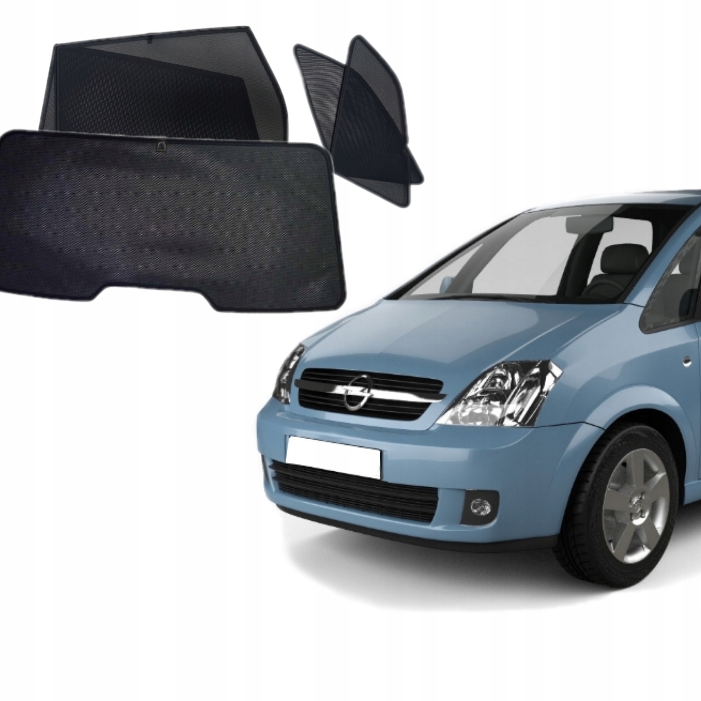 Kryty slunečních rolet určené na sklo pro Opel Meriva A