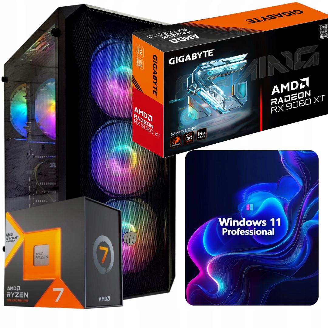 Herní Sada Technoblade R7 7800X3D/32GB/RX9060/1TB M.2 /W11