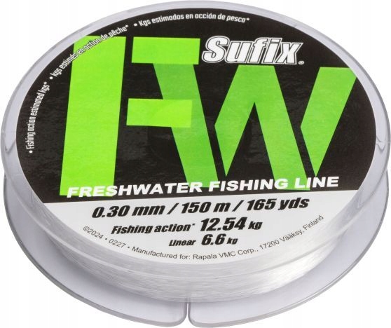 Sufix Żyłka Fw Clear Mono 150M 0,25mm