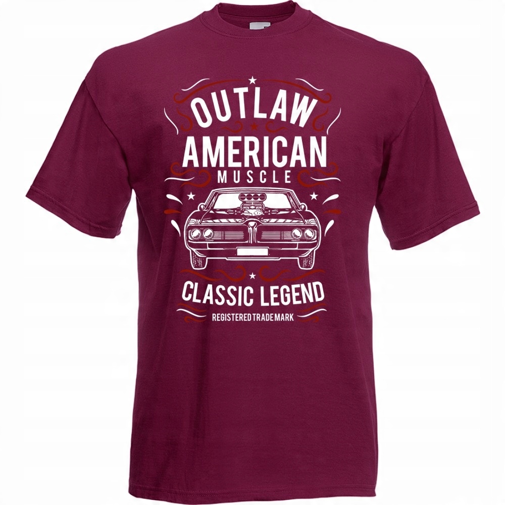 

Koszulka samochód auto oldschool legenda M burgund
