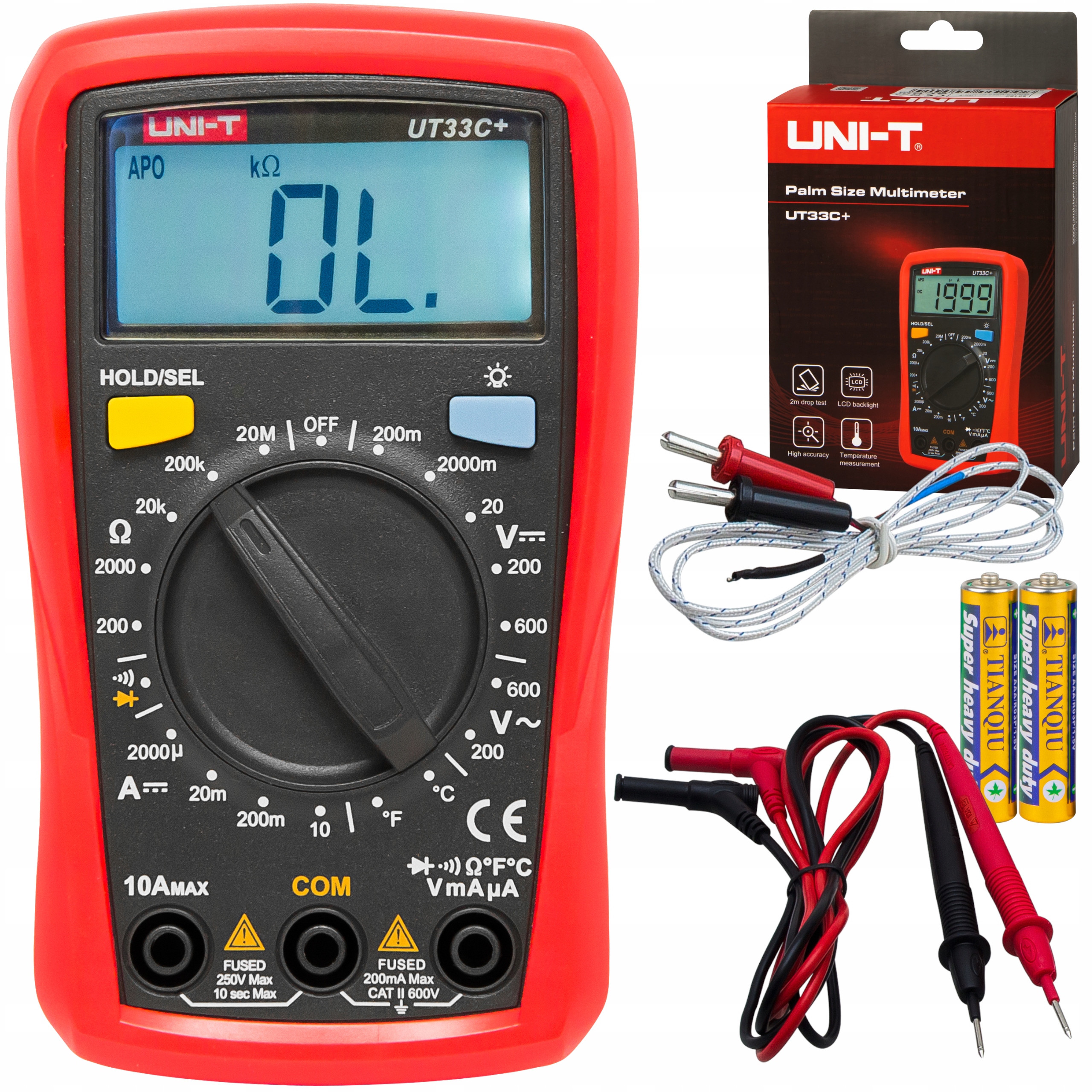 

Miernik Unit UT33C+ multimetr napięcia temperatury